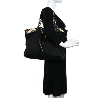 Gucci Monogram Large Positano Tote Black 3 of 15