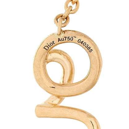 Christian Dior 18K Yellow Gold Diamond Oui Bracelet 5 of 5