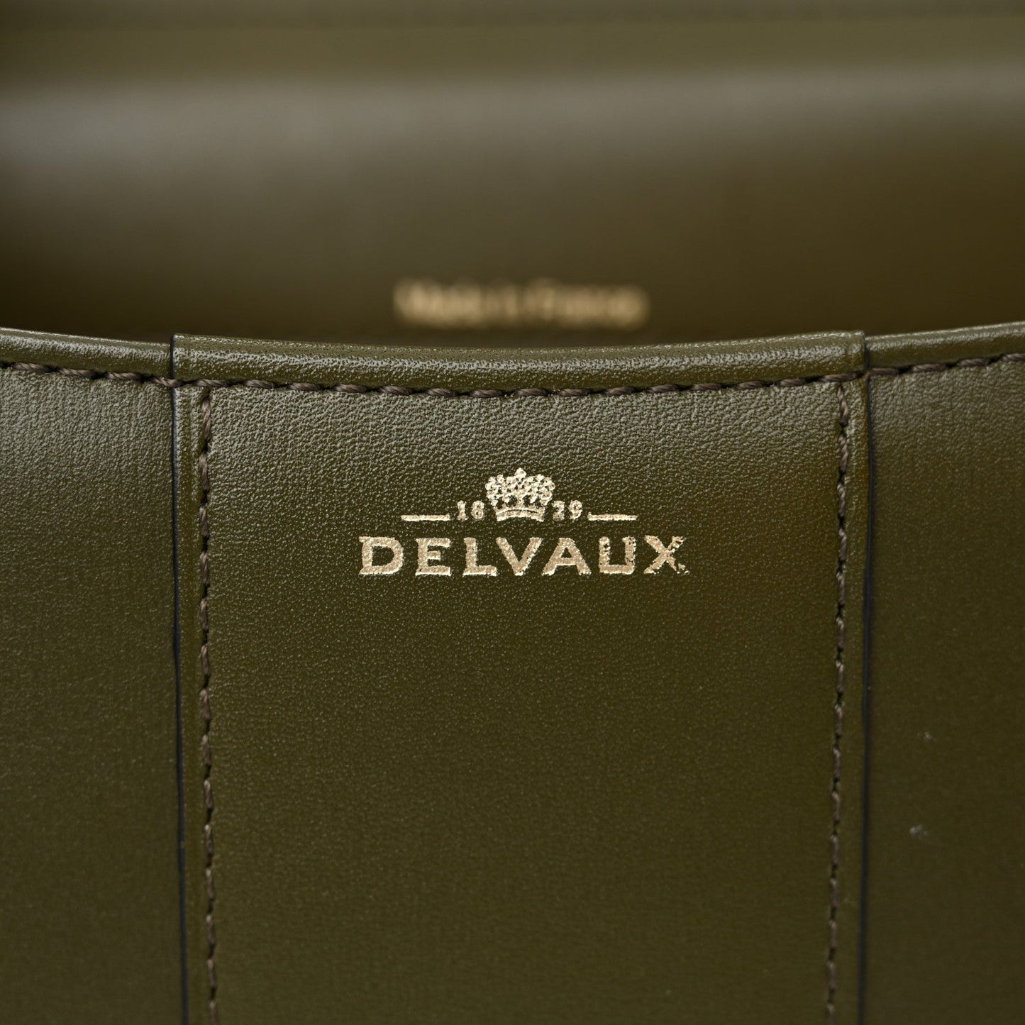 Box Calfskin Mini Brillant Satchel Olive