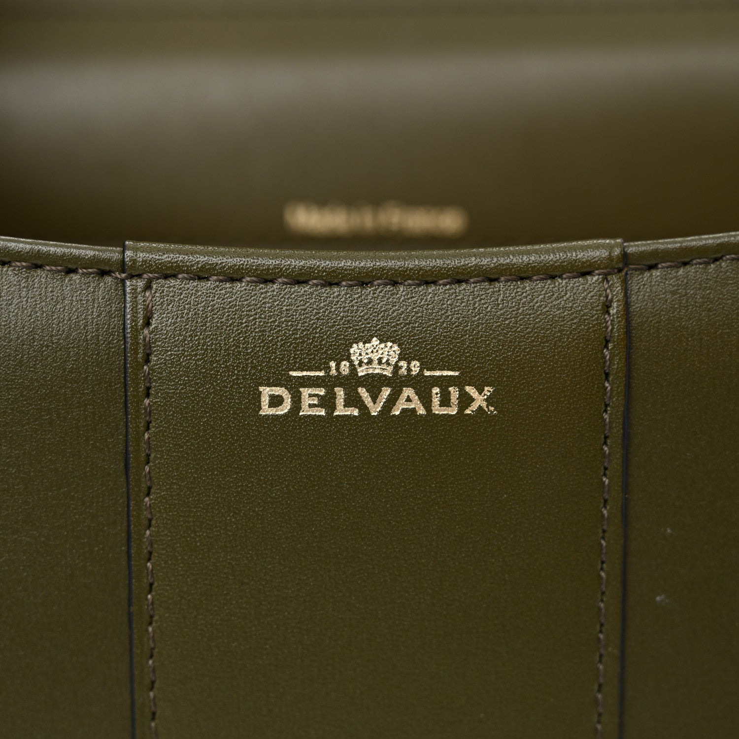 Delvaux Box Calfskin Mini Brillant Satchel Olive 6 of 13