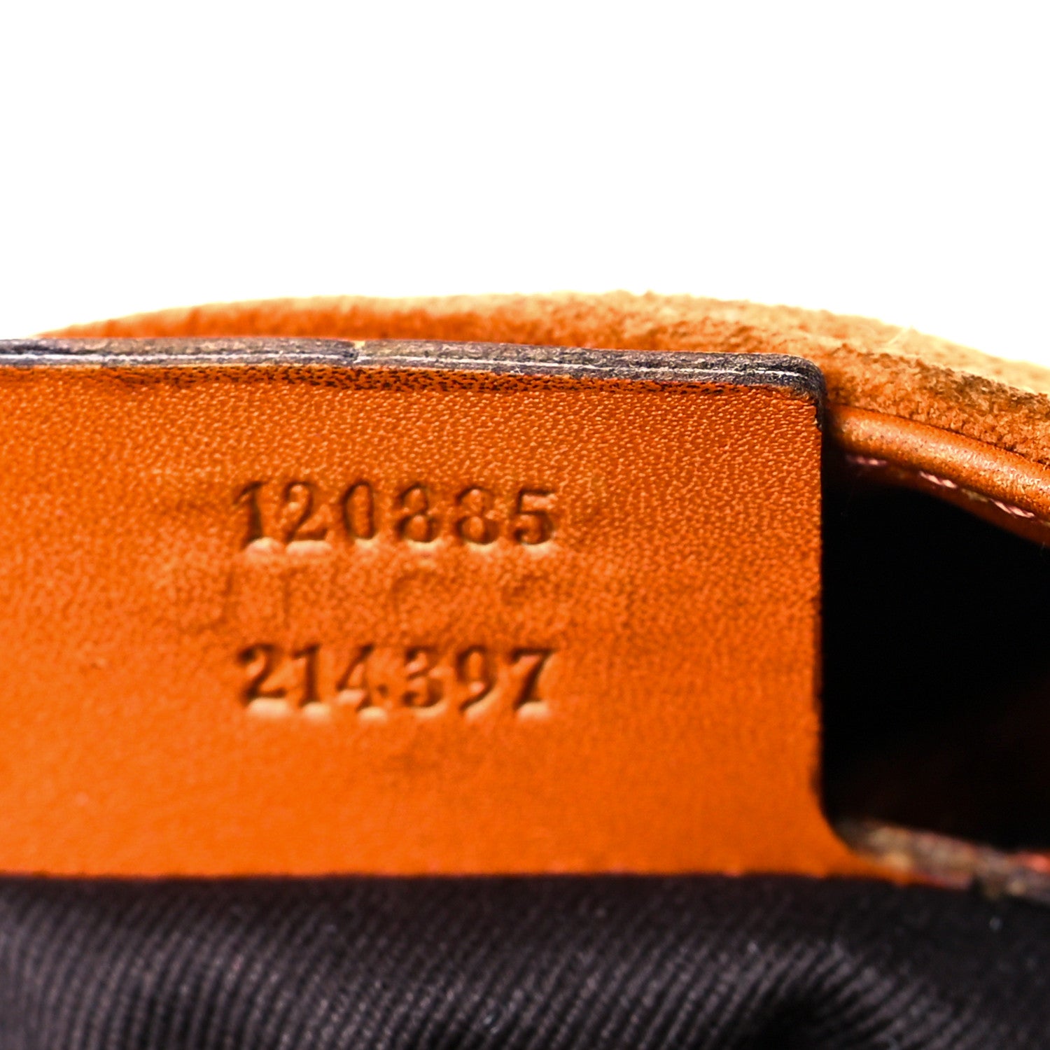 Gucci Suede Monogram Mini Piston Lock Jackie O Hobo Orange 7 of 11