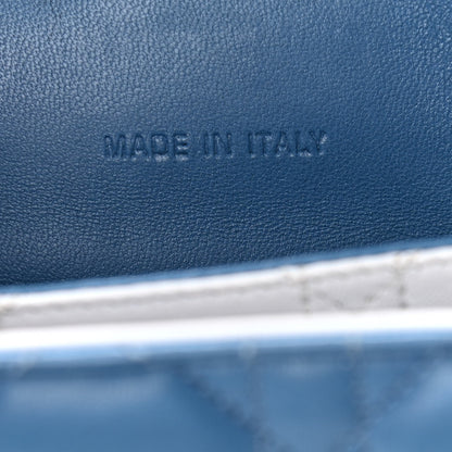 Christian Dior Lambskin Cannage Medium Miss Dior Flap Blue 6 of 12