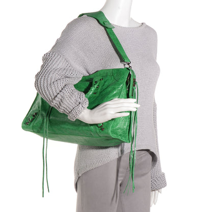 Balenciaga Agneau Classic Hardware City Vert Poker 2 of 12