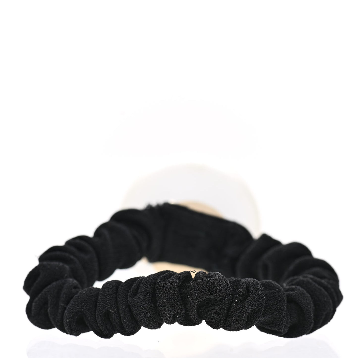 Pearl CC Hair Tie Black Gold Pearly White