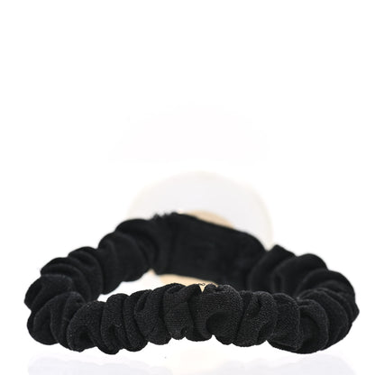 Chanel Pearl CC Hair Tie Black Gold Pearly White 3 of 5