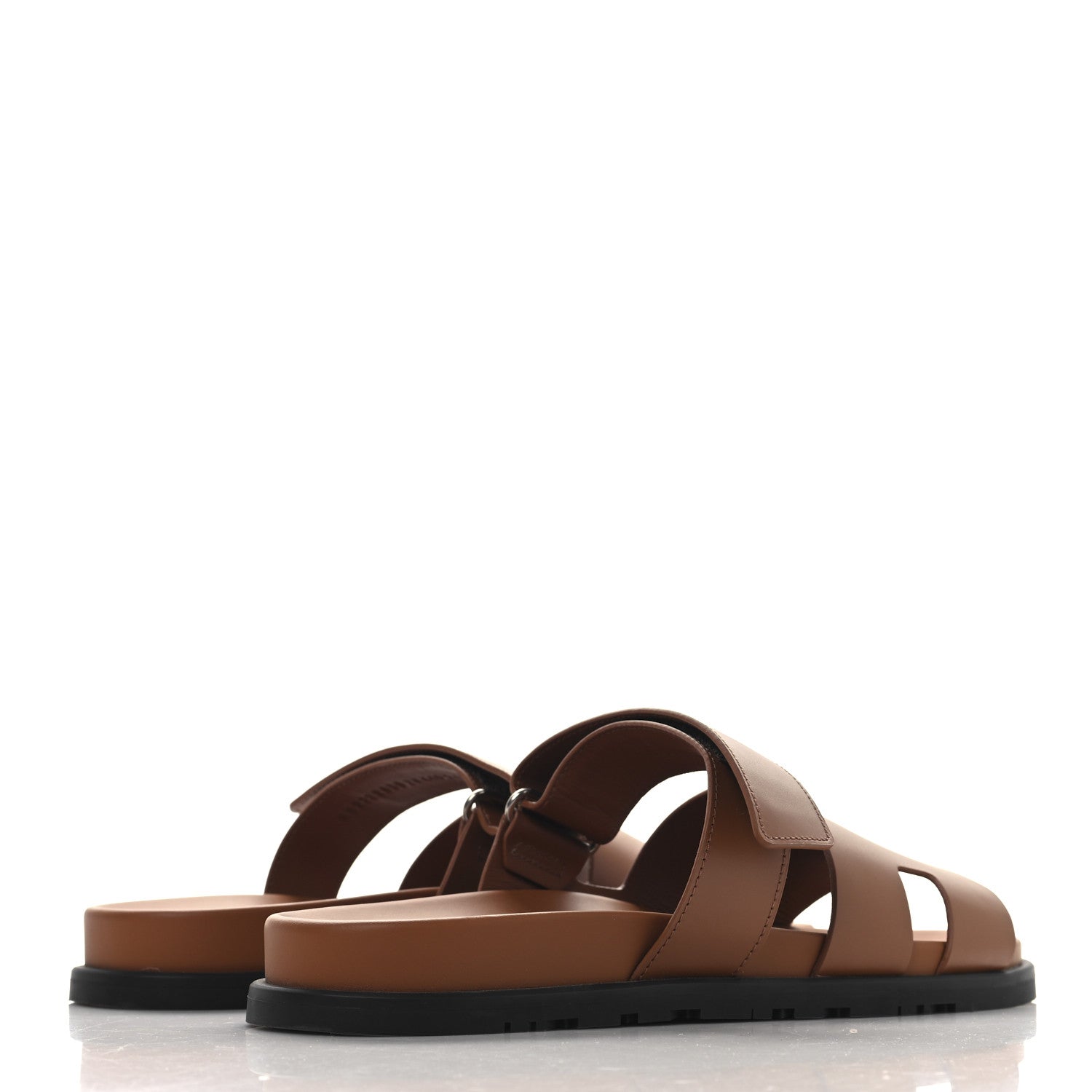 Hermes Calfskin Mens Chypre Sandals 44 Beige Dore 5 of 12