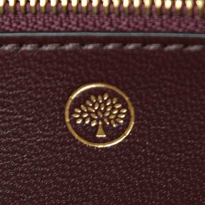 Mulberry Natural Grain Calfskin Continental Wallet Oxblood 7 of 9