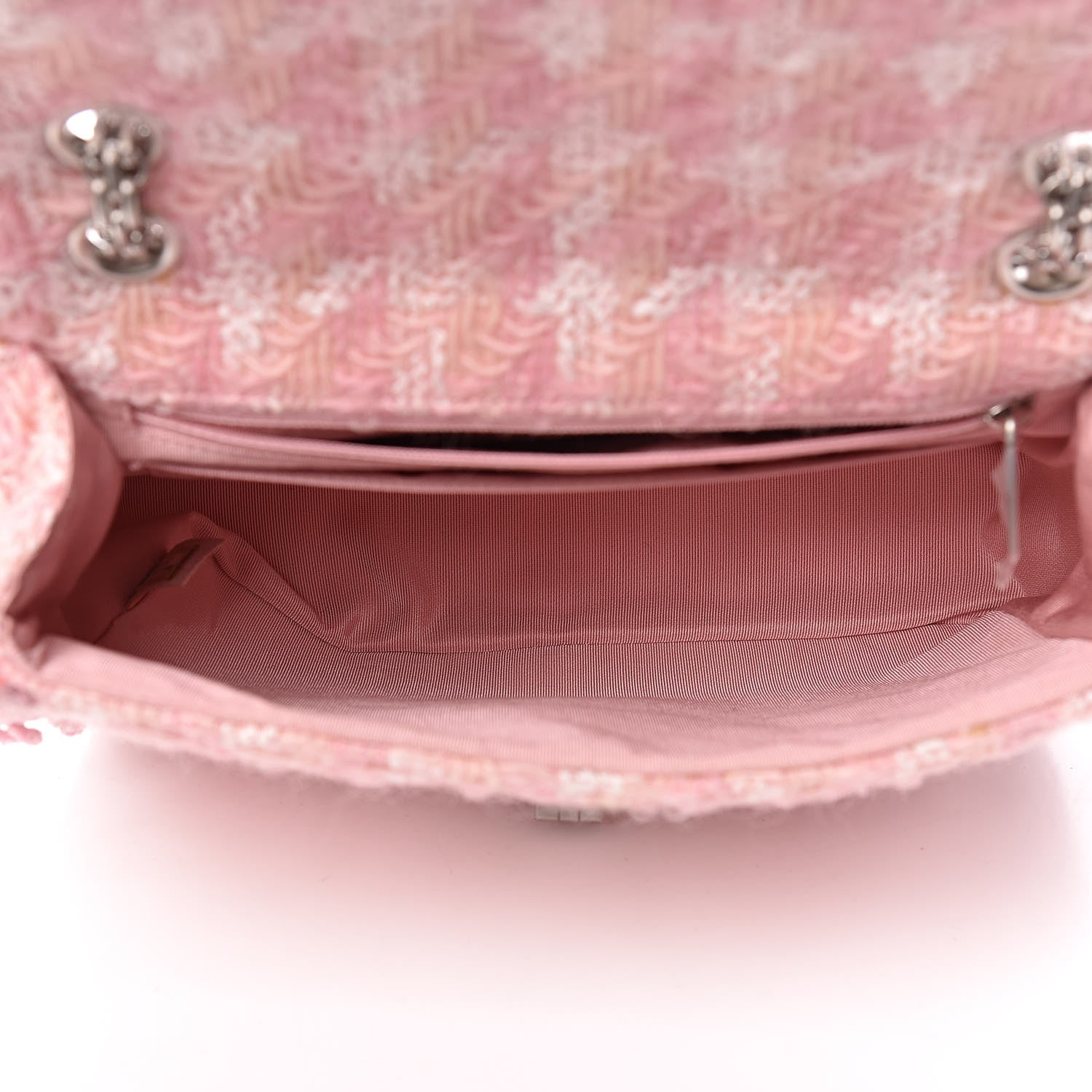 Chanel Tweed Braid Mini Reissue Square Flap Pink 6 of 17