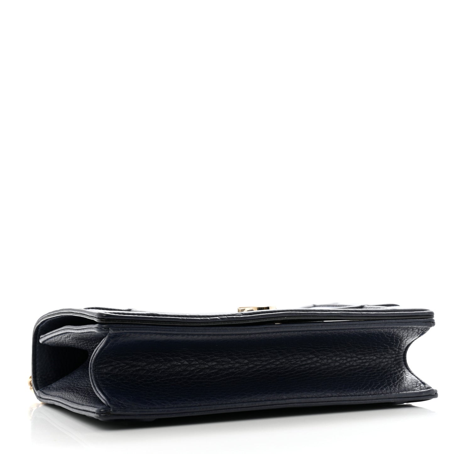Grained Calfskin Medium Diorama Flap Bag Indigo