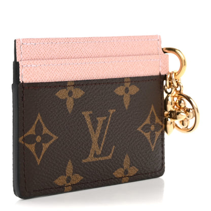 Louis Vuitton Monogram LV Charms Card Holder Rose Ballerine 3 of 6