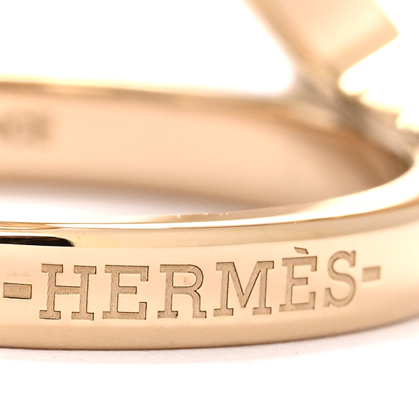 Permabrass Gold Trio Scarf Ring