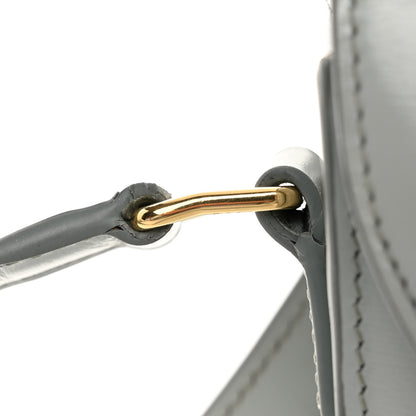 Celine Shiny Calfskin Besace Clea Triomphe Blue Gray 10 of 10