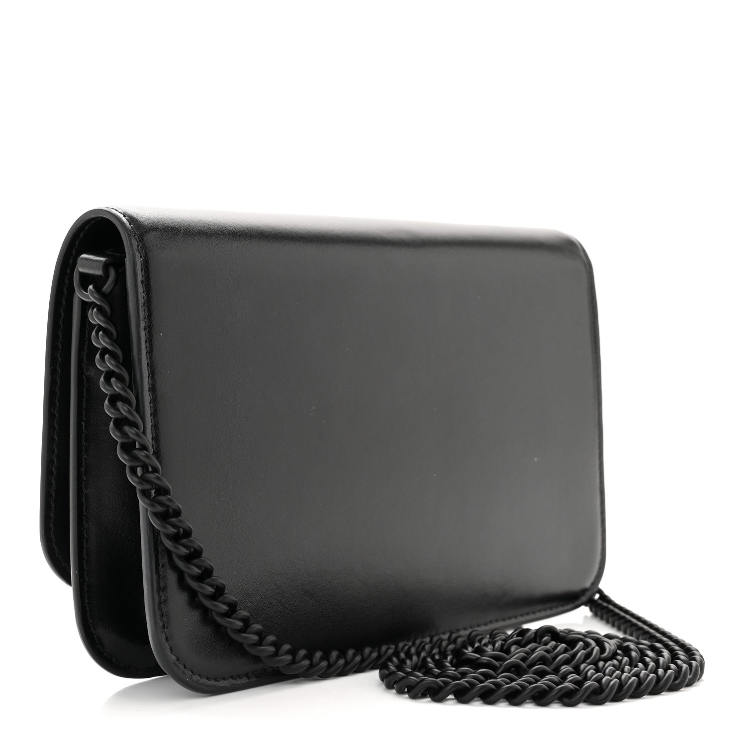 Balenciaga Smooth Calfskin B Wallet on Chain Black 3 of 9