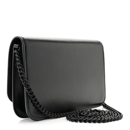Balenciaga Smooth Calfskin B Wallet on Chain Black 3 of 9