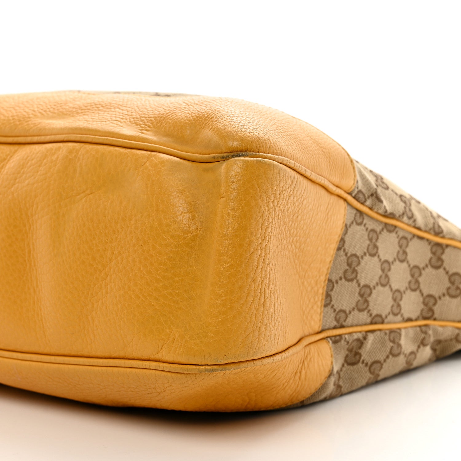Gucci Monogram Medium Diana Bamboo Shoulder Bag Yellow 9 of 11
