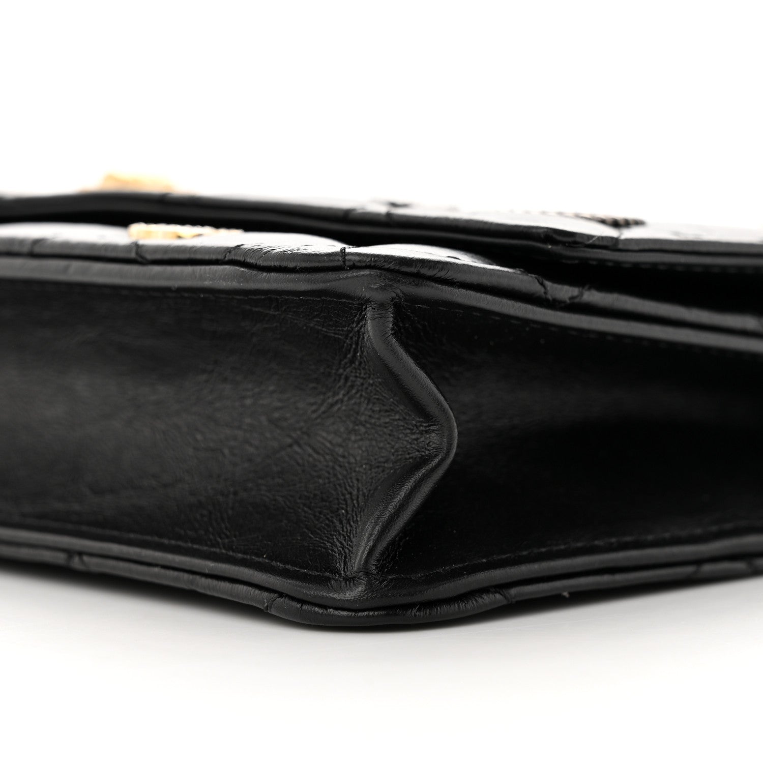 Chanel Aged Calfskin Lucky Charms Casino 2.55 Reissue Wallet on Chain WOC Black 11 of 15