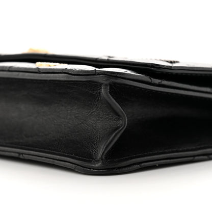 Chanel Aged Calfskin Lucky Charms Casino 2.55 Reissue Wallet on Chain WOC Black 11 of 15