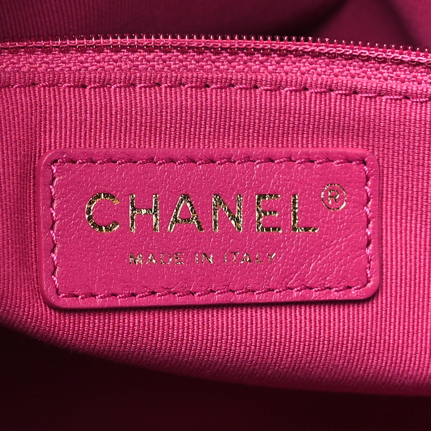 Washed Denim Quilted Bowling Bag Fuchsia