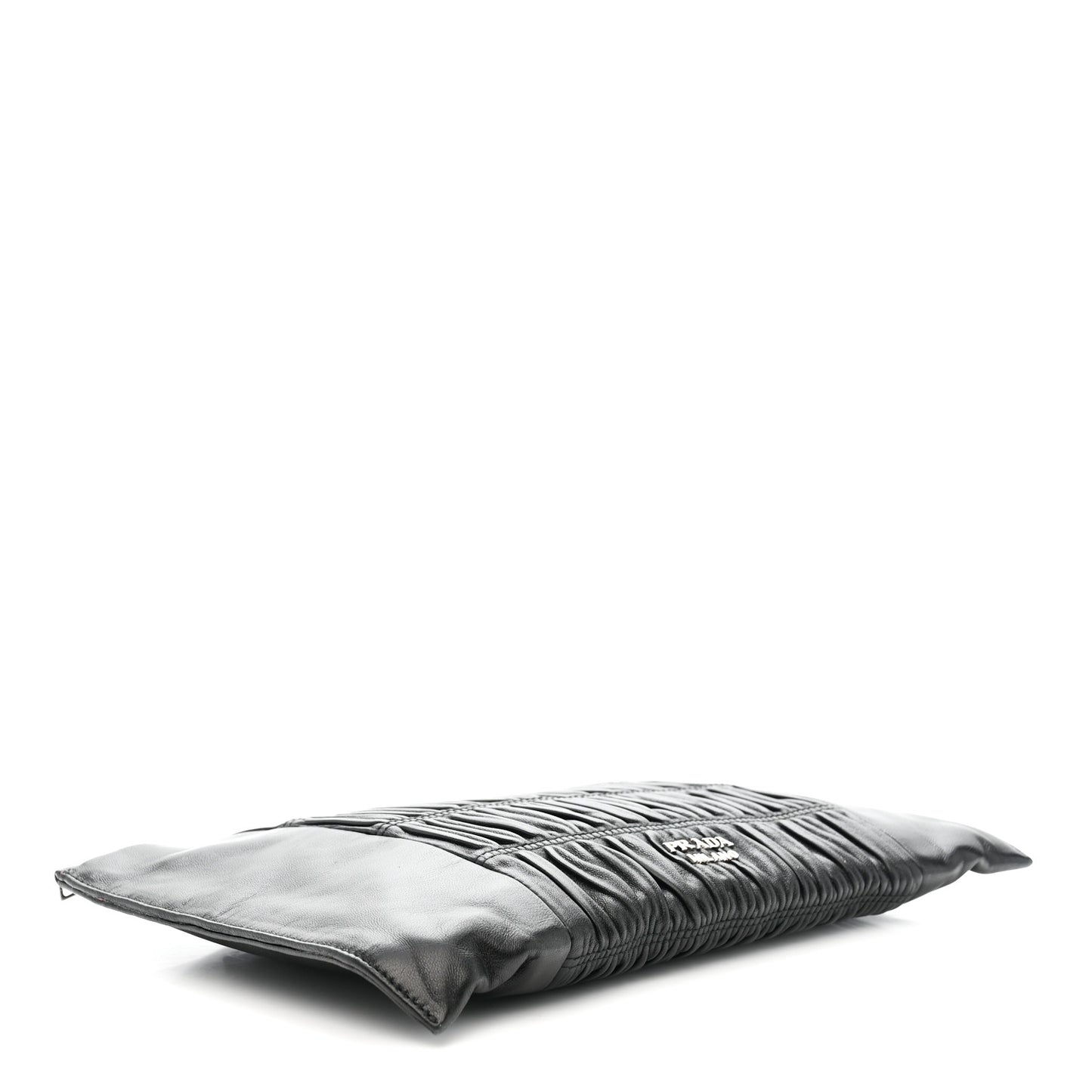 Nappa Gaufre Clutch Nero Black