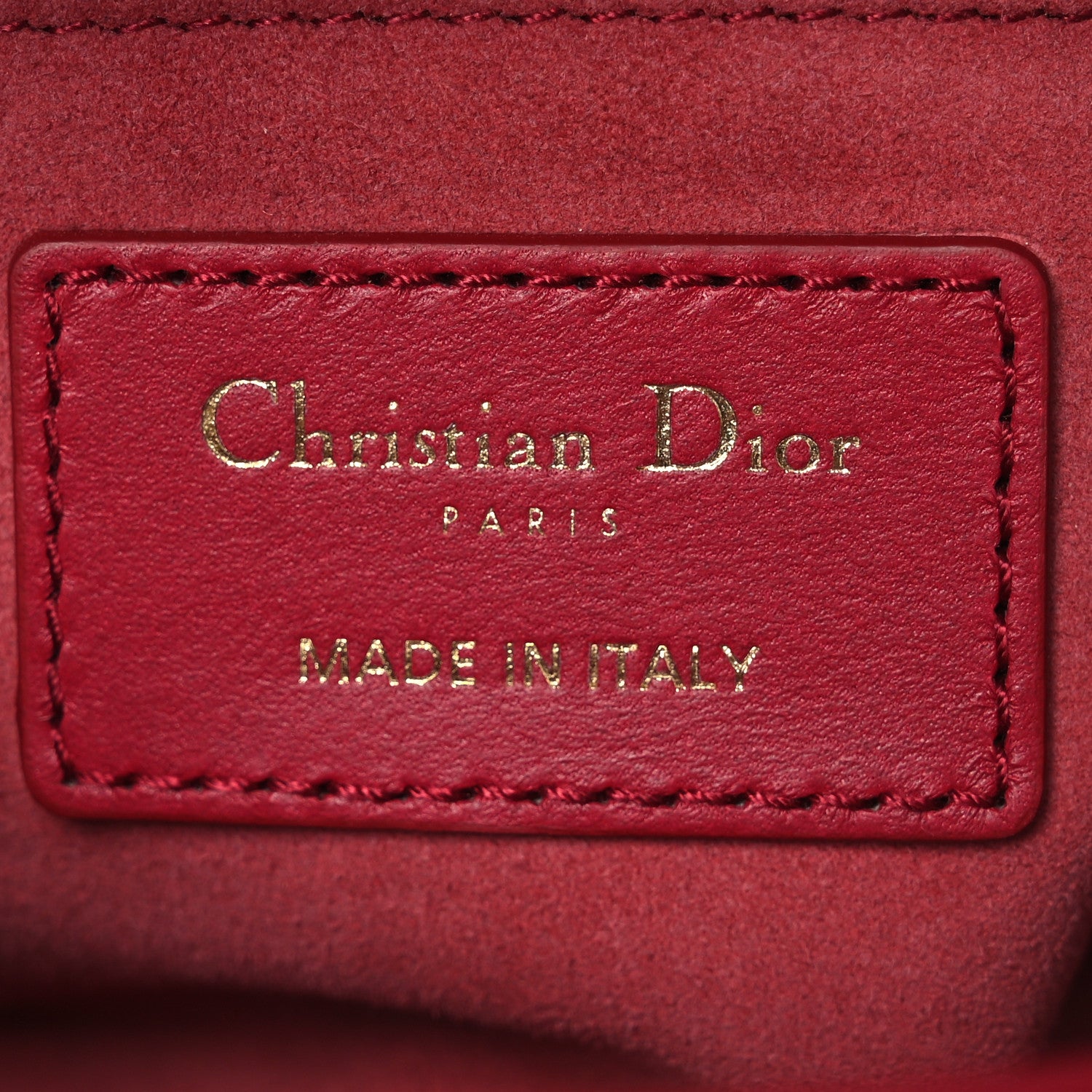 Christian Dior Lambskin Cannage Small My ABCDior Lady Dior Red 6 of 12