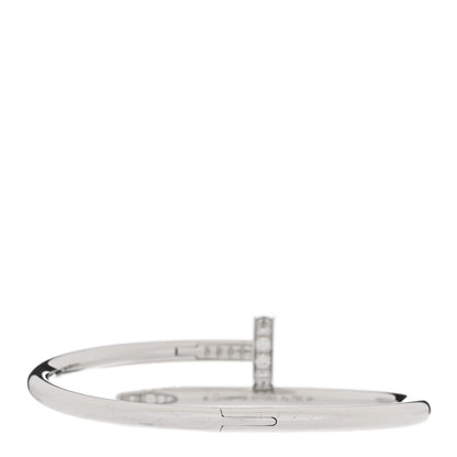 Cartier 18K White Gold Diamond Juste Un Clou Bracelet 15 2 of 4