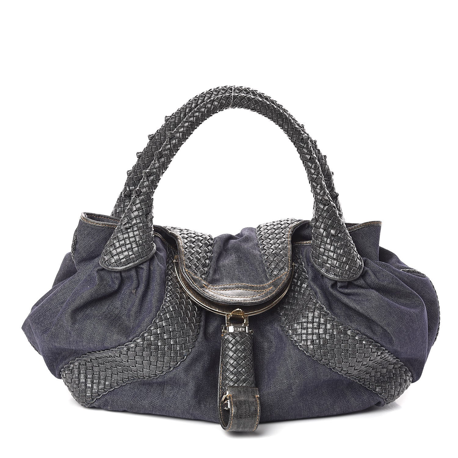 Fendi Denim Spalmati Woven Spy Blue 1 of 10