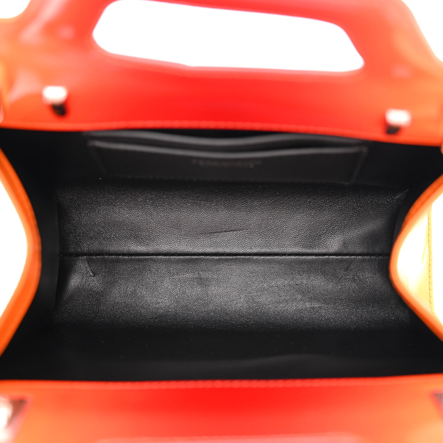 Salvatore Ferragamo Smooth Airbrushed Calfskin Mini Wanda Top Handle Bag Orange Multicolor 5 of 10