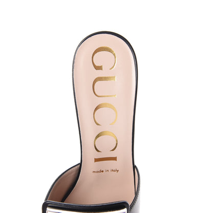 Gucci Malaga Kid Crystal Square G Madelyn Mules 39 Black 5 of 7