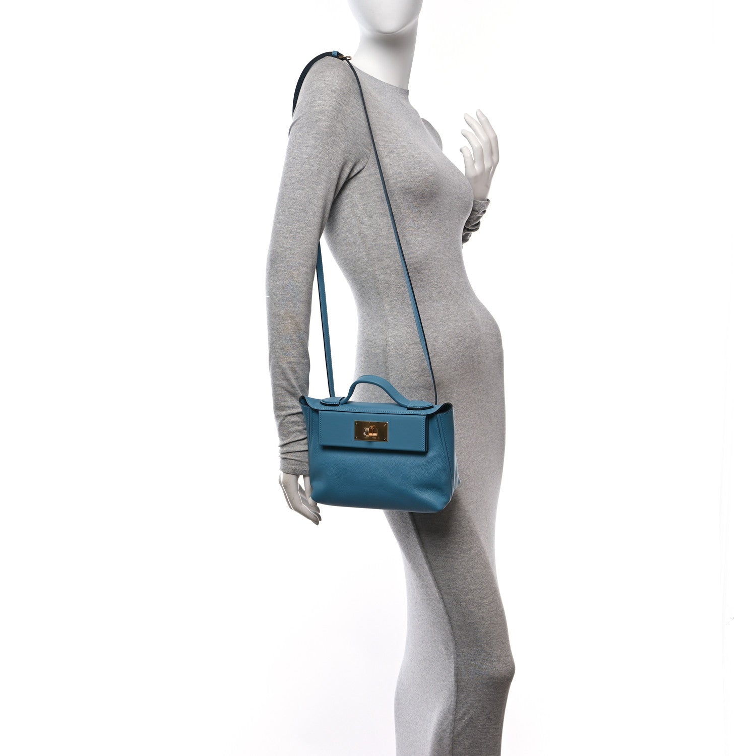 Hermes Evercolor Swift 21 24/24 New Blue Jean 2 of 11