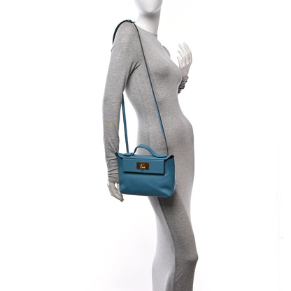 Hermes Evercolor Swift 21 24/24 New Blue Jean 2 of 11