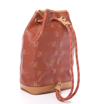Louis Vuitton Canvas Americas Cup 1995 Saint Tropez Drawstring Bag Red 2 of 9