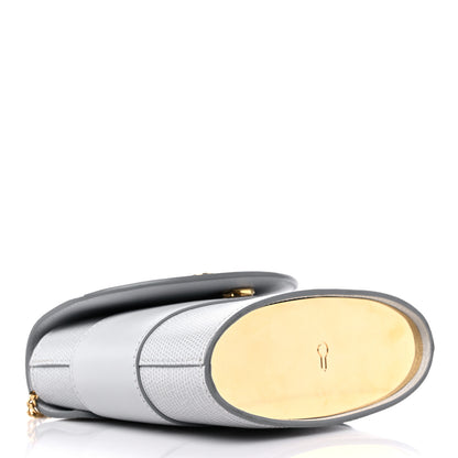 Chloe Calfskin Lizard Embossed Small Aby Lock Light Cloud 4 of 10