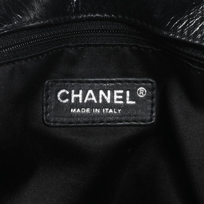 Chanel Glazed Calfskin Twisted Maxi Flap Black 6 of 7