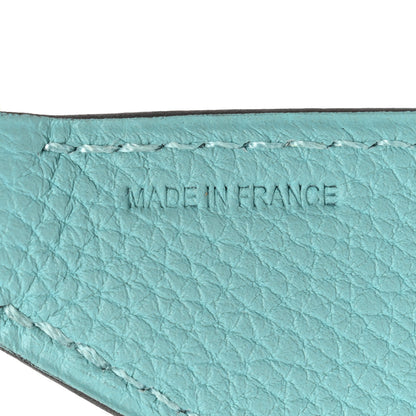 Hermes Togo Tab Key Ring Bleu Atoll 3 of 6