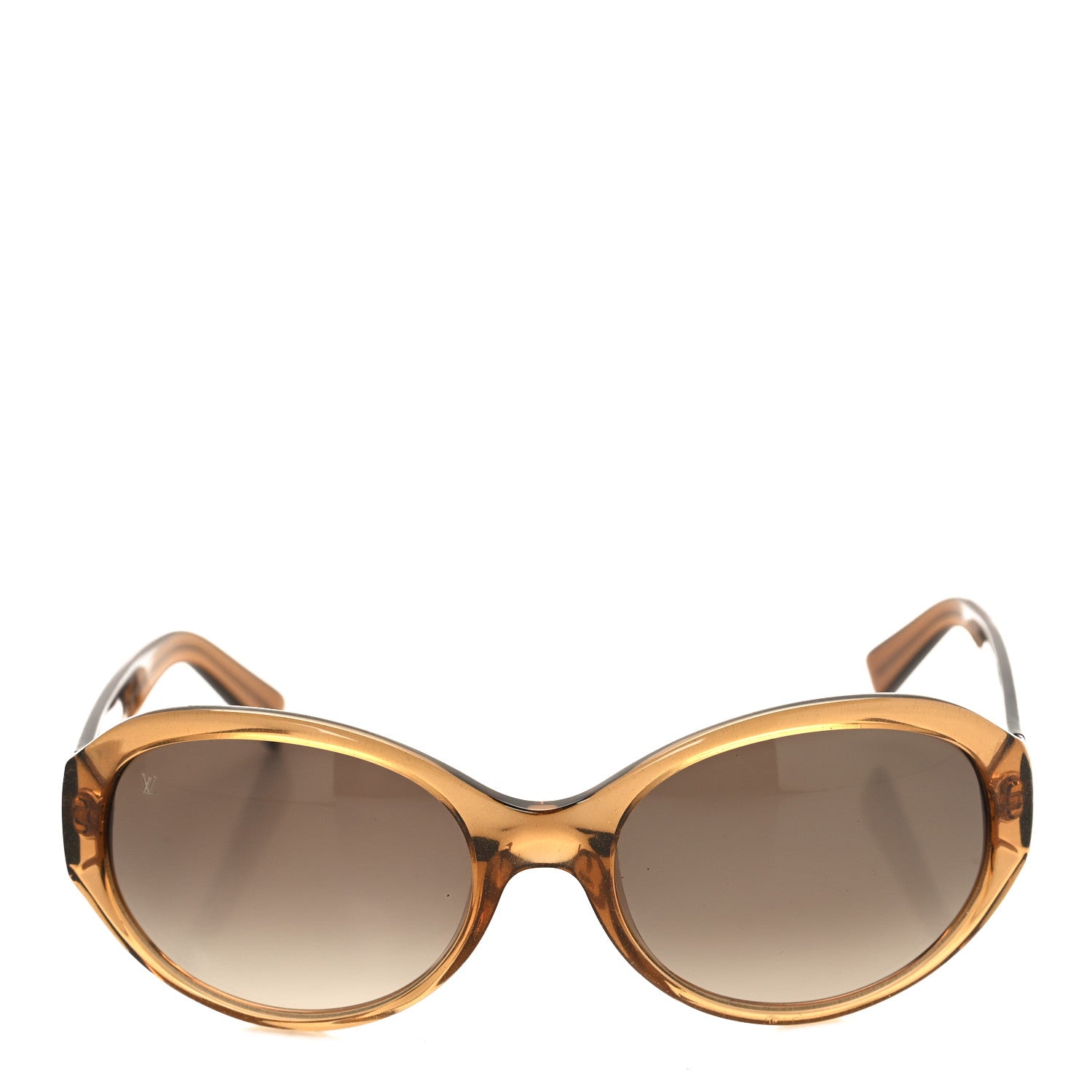 Louis Vuitton Acetate Obsession Round Sunglasses Z0032W Brown Glitter 2 of 7