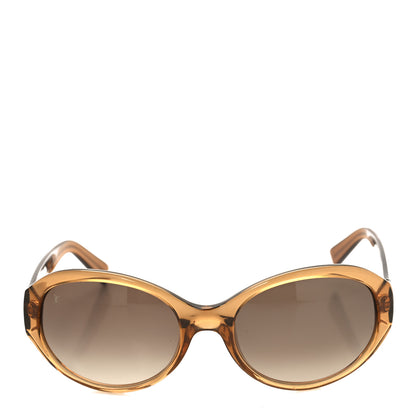 Louis Vuitton Acetate Obsession Round Sunglasses Z0032W Brown Glitter 2 of 7