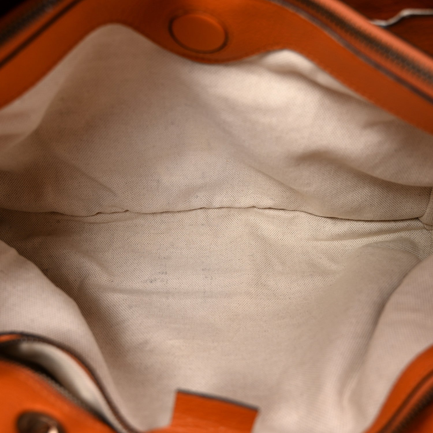 Gucci Cellarius Calfskin Medium Bamboo Shopper Tote  Orange 10 of 18