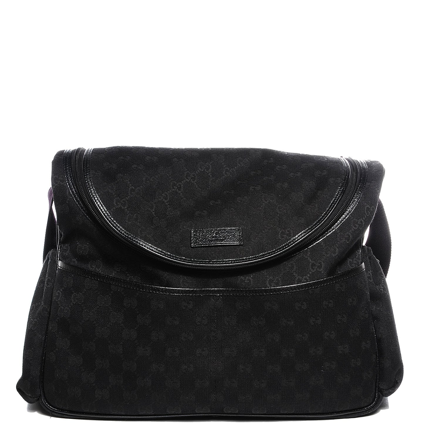 Monogram Large Diaper Bag Black