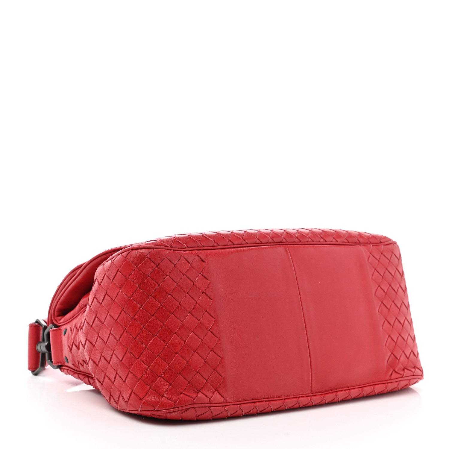 Bottega Veneta Nappa Intrecciato Shoulder Bag Red 4 of 11