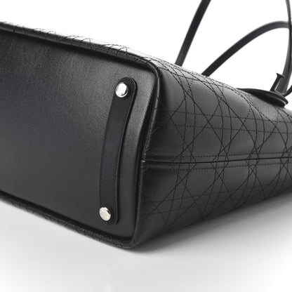 Christian Dior Coated Canvas Cannage Black 7 of 11