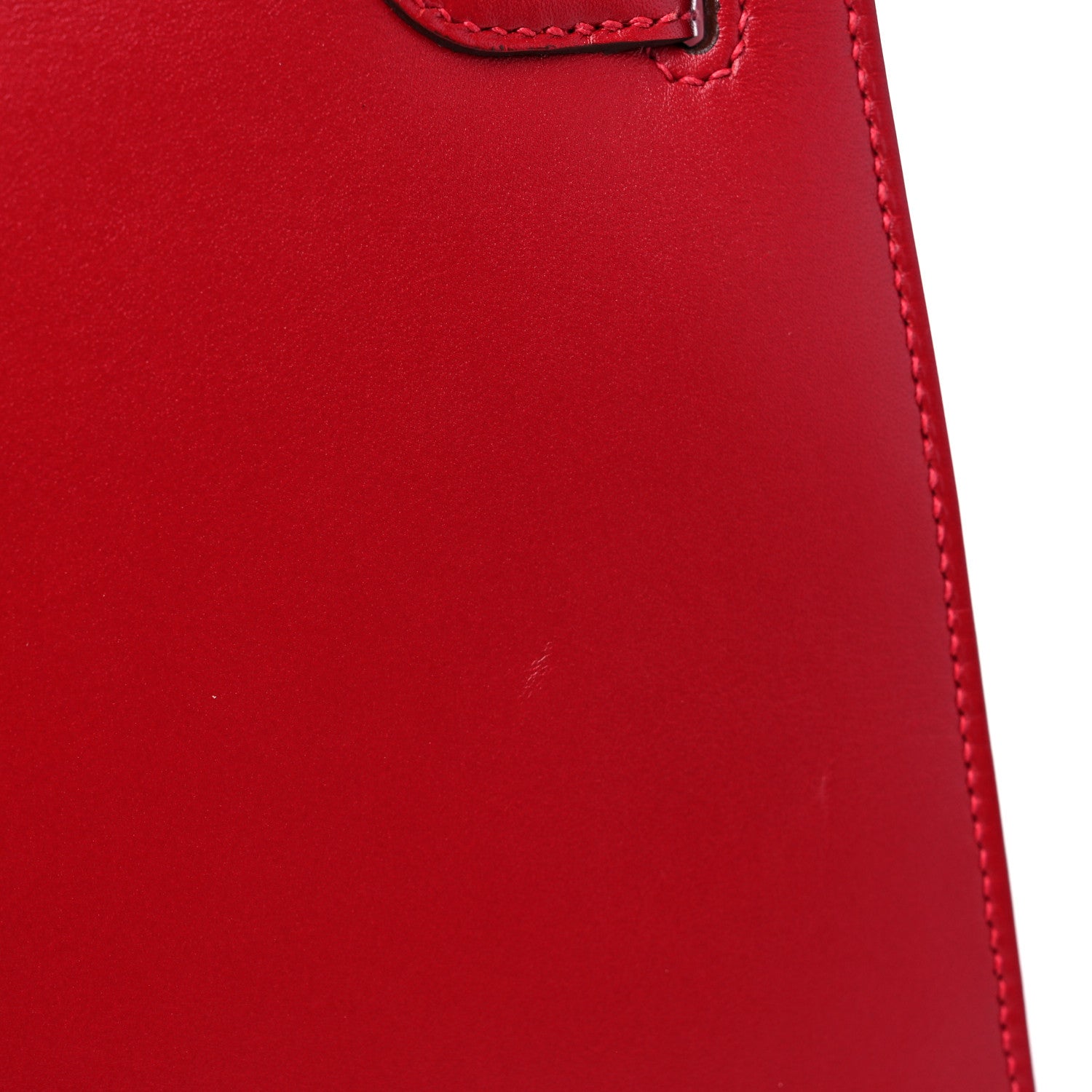 Hermes Tadelakt Kelly Sellier 25 Rouge Vif 10 of 11
