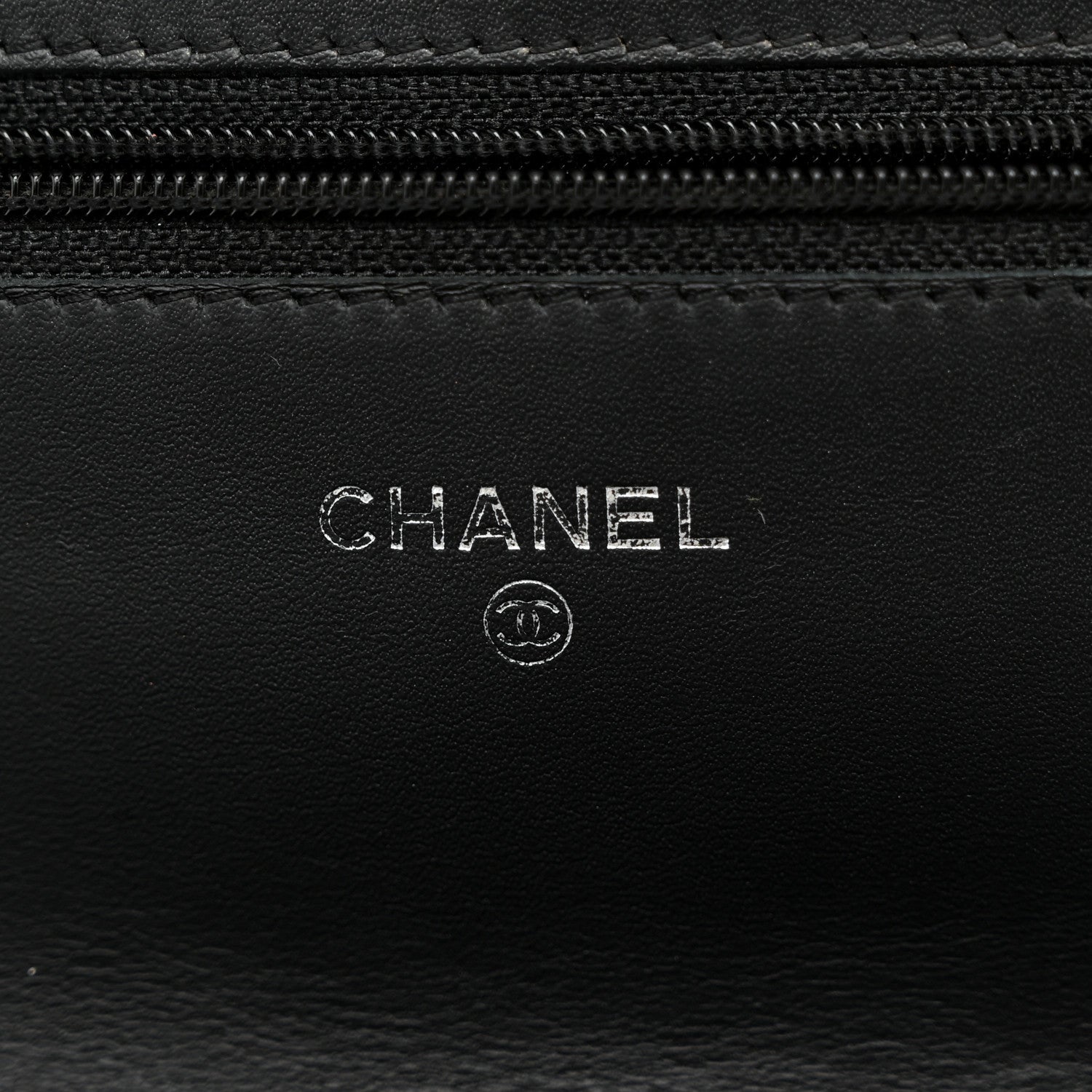 Chanel Caviar Timeless CC Wallet On Chain WOC Black 6 of 12
