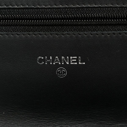Chanel Caviar Timeless CC Wallet On Chain WOC Black 6 of 12