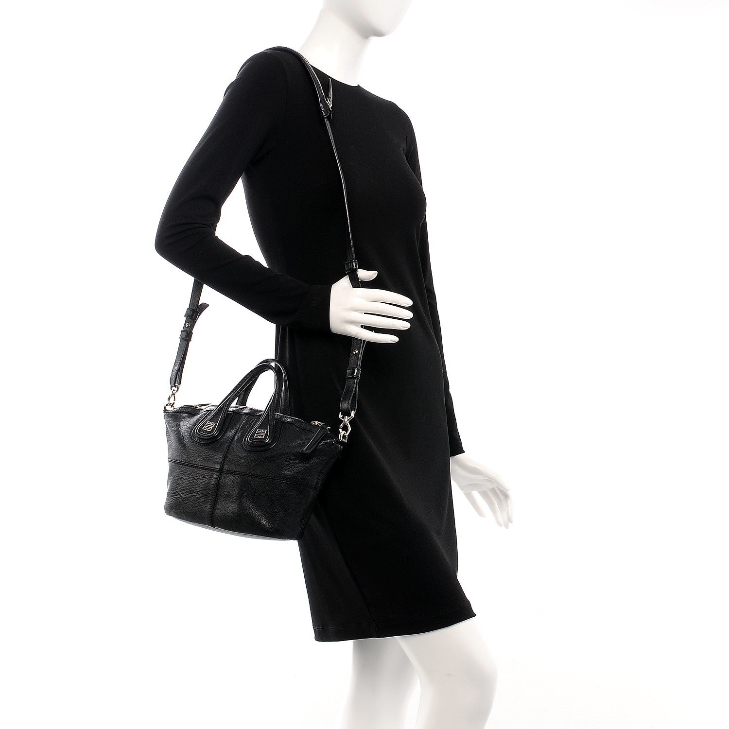 Givenchy Sugar Goatskin Micro Nightingale Black 2 of 9