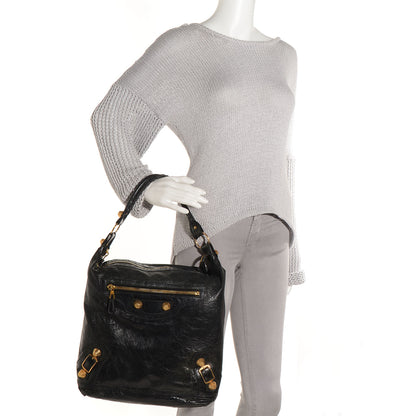 Balenciaga Agneau Giant 21 Gold Hardware Day Hobo Black 2 of 12