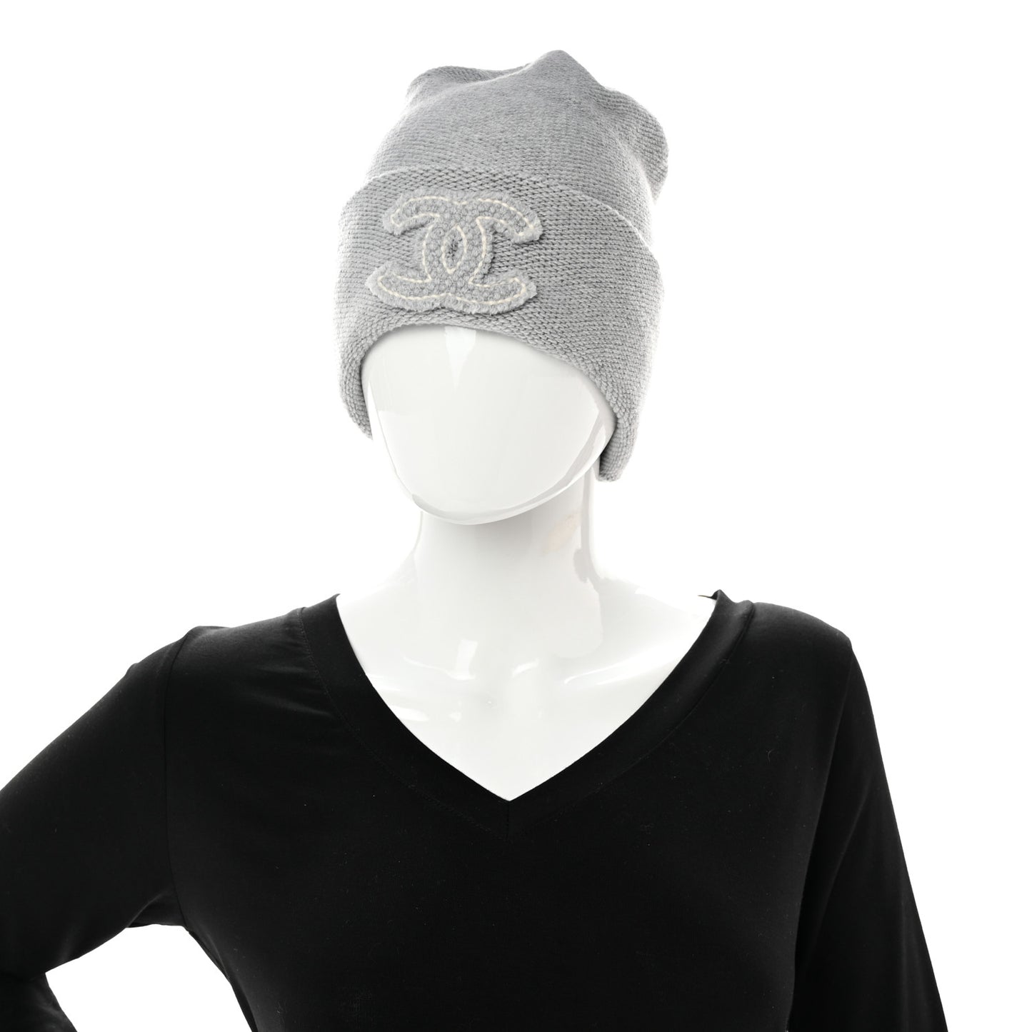 Cashmere CC Beanie Hat Grey