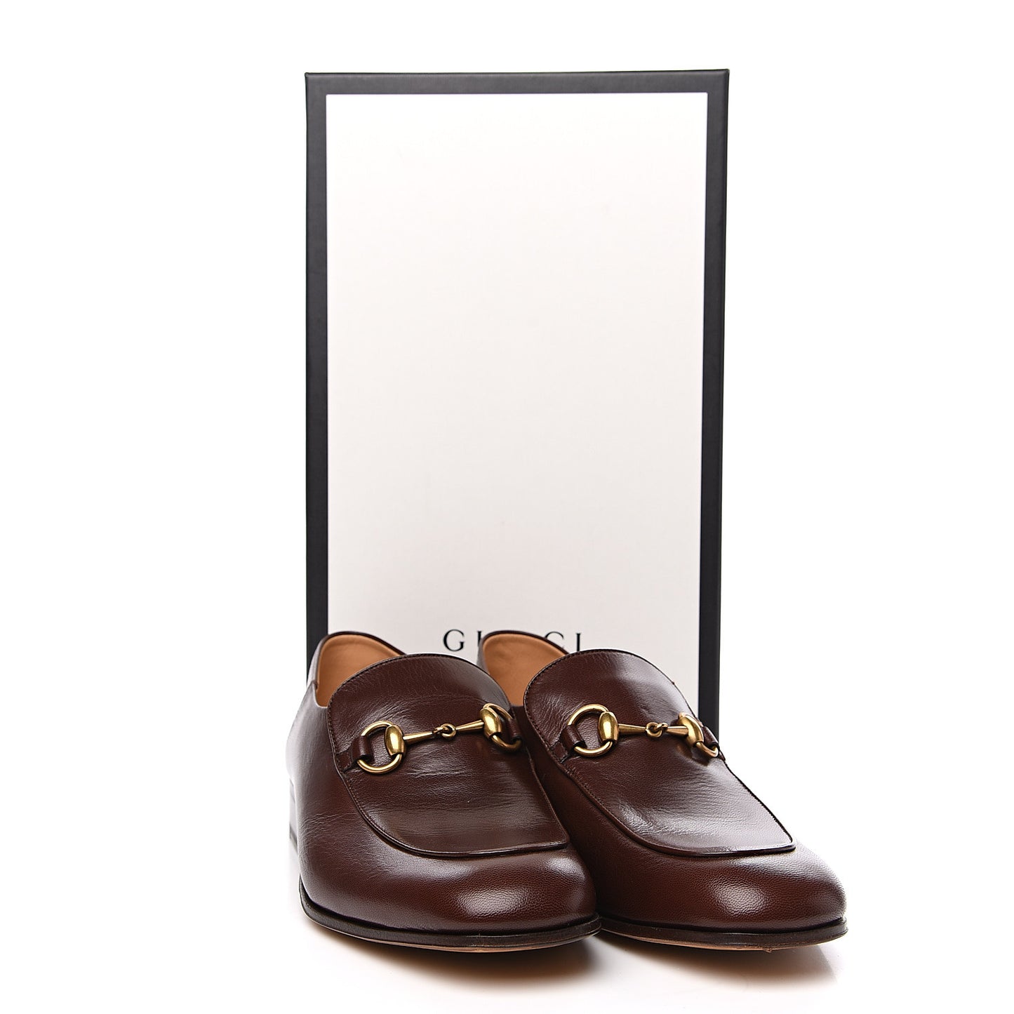 Goatskin Mens Horsebit Loafers 8.5 Brown