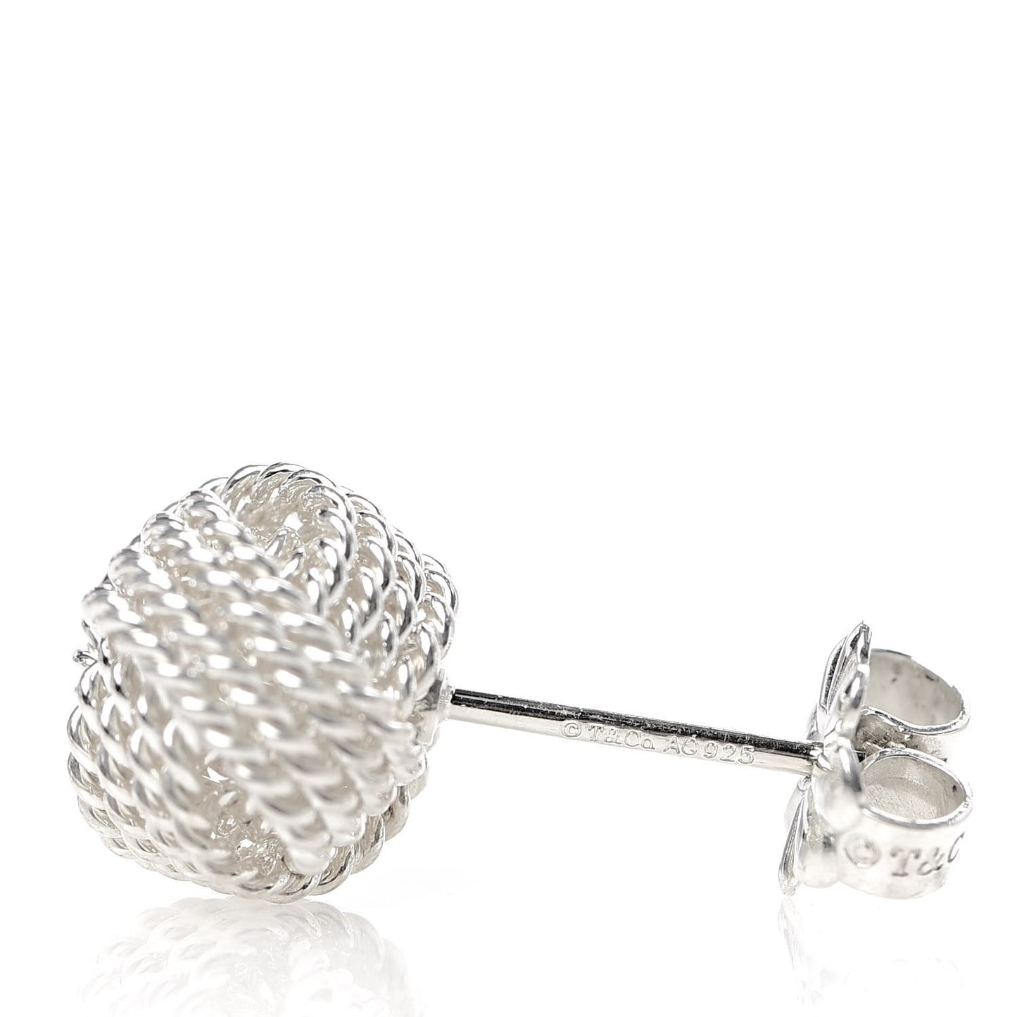 Sterling Silver Twist Knot Earrings
