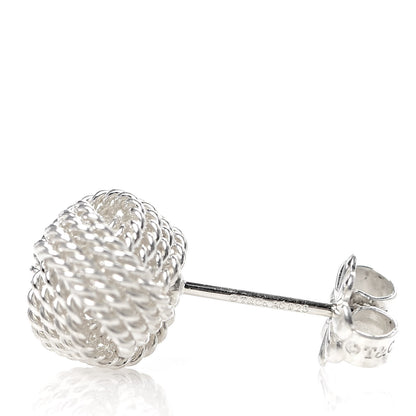Tiffany Sterling Silver Twist Knot Earrings 4 of 4