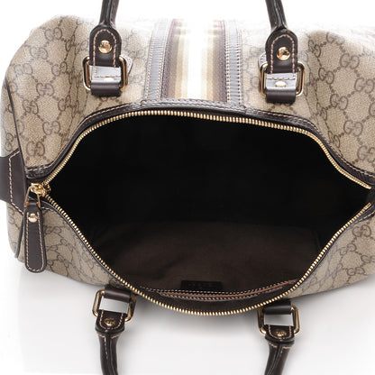 Gucci GG Plus Monogram Web Medium Joy Boston Dark Brown 5 of 7
